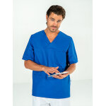 Les vêtements professionnels made by mylookpro casaque médicale homme manches courtes bleu jules Les vêtements professionnels made by mylookpro casaque médicale homme manches courtes bleu jules