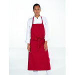 Snv tablier de cuisine bordeaux avec poche mixte valet