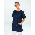 Snv tunique aide - soignante manches courtes bleu marine noemie