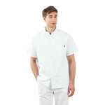 Mylookpro tunique blanche homme col officier kyoto