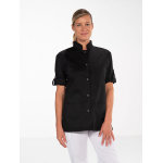 Snv tunique m�dicale noire manches longues r�glables fabienne