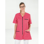 Snv tunique de travail rose manches courtes lena