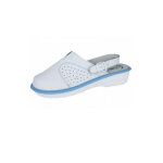 Nord ways sabot mdical bleu cuir souple sans embout femme anna nordways