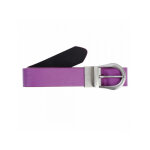 Nine worths ceinture femme r�versible noir et fuchsia