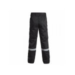 Nine worths pantalon agent de scurit noir avec bandes retro