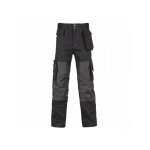 Pantalon de travail en coton stretch howard noir nine worths