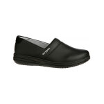 Sabot ferm en cuir synthtique noir suzy safety jogger