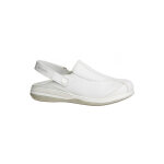 Sabot m�dical blanc pour infirmiere et aide soignante avec bride r�glable, iris safety jogger