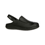 Sabot professionnel cuir synthtique noir avec bride rglable iris safety jogger
