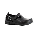 Sabot de travail en cuir noir lilia safety jogger