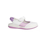 Sandale mdicale blanche et parme src esd safety jogger melissa