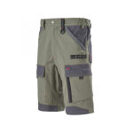 Short de travail kaki et gris crusher adolphe lafont Short de travail kaki et gris crusher adolphe lafont
