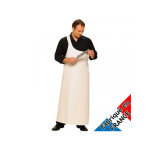 Cr�ation talbot tablier de boucher parisien blanc 100% coton