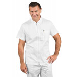 Tunique blanche pharmacien manches courtes isacco