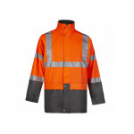Veste de pluie haute visibilit� orange fluo bandit nine worths