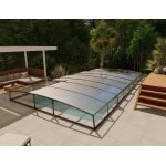 Abri piscine pr - mont 840 x 552 cm (4. 80 m) - bassin de 8 x 4 m