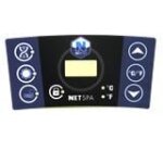Autocollant bo�tier commande : netspa aspen 4 places
