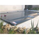 Bâche à barres secu classic bassin de 8. 00 x 4. 00 m - gris clair Bâche à barres secu classic bassin de 8. 00 x 4. 00 m - gris clair