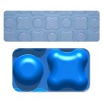 Bche  bulle luxe : 4 cots : 500  oxo heat cristal bleut