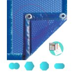 Bche  bulle luxe 400  octogonale bleu / bleu