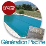 B�che d'hiver pour coque g�n�ration piscines : mod�le corniche 3, 72 x 3, 32m