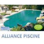 Bche d'hiver piscine en coque alliance jade