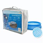 B�che solaire d2, 88 m bleue translucide 120 � piscine auto. d3, 05 m