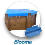 Blooma b�che hiver piscine en bois moero 5, 90 x 4, 20 m
