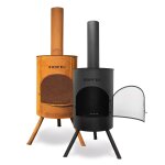 Brasero de jardin bonfeu - bonton 60 rouille