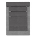 Caillebotis pour douche d'extrieur coloris dark gray
