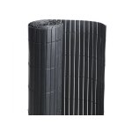 Canisse pvc double face noir : 1m50 x 3m