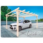 Carport bois lamell / coll badajoz 500 x 300 cm