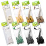 Clips de fixation canisse pvc : couleur noir