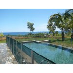 Cloture piscine filet beethoven 2 m vert + vert
