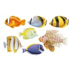 D�coration auto - collante 7 poissons
