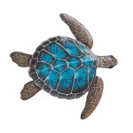 D�coration auto - collante tortue bleu