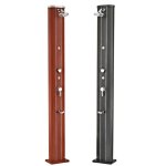 Douche solaire aluminium 40l couleur bois