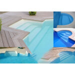 Escalier acrylique roman 3. 00 m - 4 marches