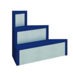 Escalier sous liner d'angle 250 x 125 cm h : panneau wedi