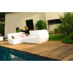 Fauteuil en angle lumineux de jardin loonge