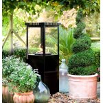 Foyer extrieur chauffant jardin sunwood marino - noir