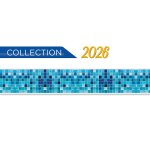 Frise piscine auto - collante oc�ane 14 cm x 5 m