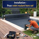 Installation volet piscine hors sol - 34 - montpellier