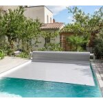 Jmb�che volet roulant piscine silver - roll lames pvc sur mesure