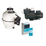 Kit filtration : onduline 1. 5 cv + filtre  sabe cantabric + coffret timeo