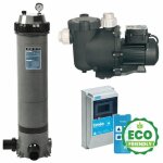 Kit filtration avec pompe vitesse variable + filtre + coffret timeo : 80 m3