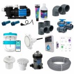 Kit filtration pour spa + doseur produit + pi�ces � sceller + plomberie