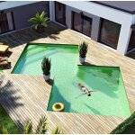 Kit piscine polystyrne luxe diamond : 2x (3. 00 x 3. 00 x 1. 50 m)