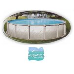 Liner 75 / 100�me piscine albatica ovale 8. 00 x 4. 57 x 1. 32 m bleu ciel
