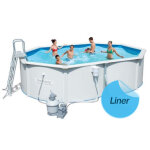Liner 75 / 100me piscine bestway - hydrium 360 x 120 cm - bleu ciel